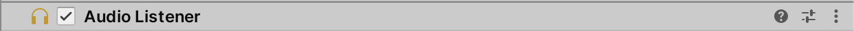 Figure 07: The Audio Listener component has no other properties.