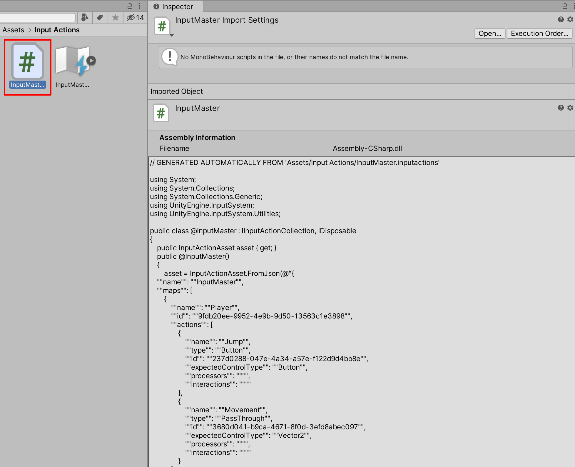 Figure 20: The Generated C# Script.