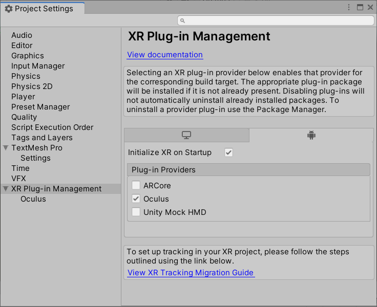 画像 01:Plug-in Providers は、様々な XR プラットフォームのサポートを追加します。