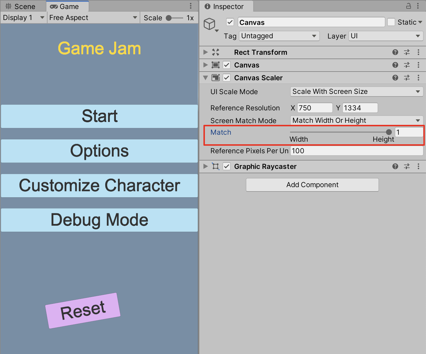 Unity における UI の基本