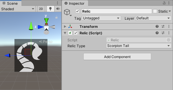 Figure 02: The icon for the Scorpion Tail relic