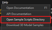 Figure 02: The sample scripts are a great introduction to Python scripting in PiXYZ Studio.
