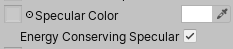 Figure 09: Specular Color input properties