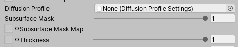 Figure 06: Subsurface Scattering Input properties