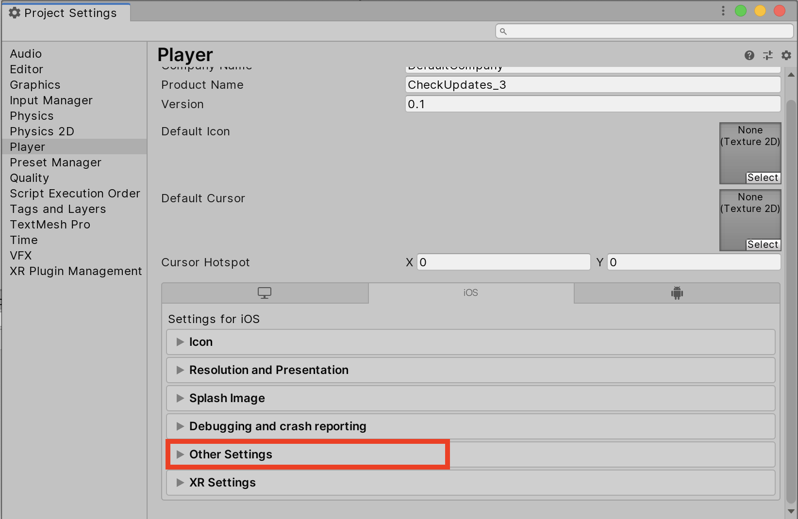 Figure 04: Other Settings contains advanced options, and all but the Identification are fine at the default settings for most purposes