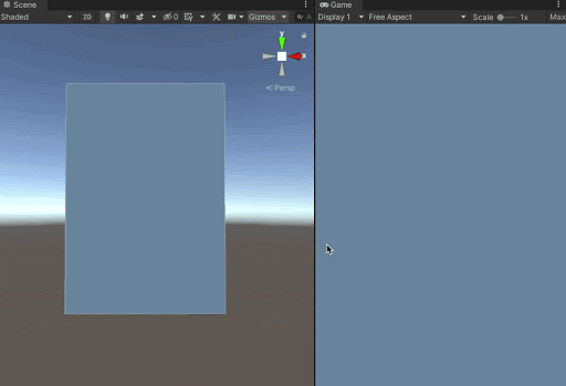 UI Image のサイズは、Game ウィンドウのサイズに比例