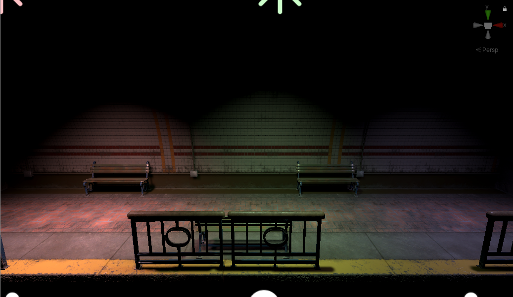 Figure 06: The left-most light is the strongest, while the lumen is halved for each consecutive light.