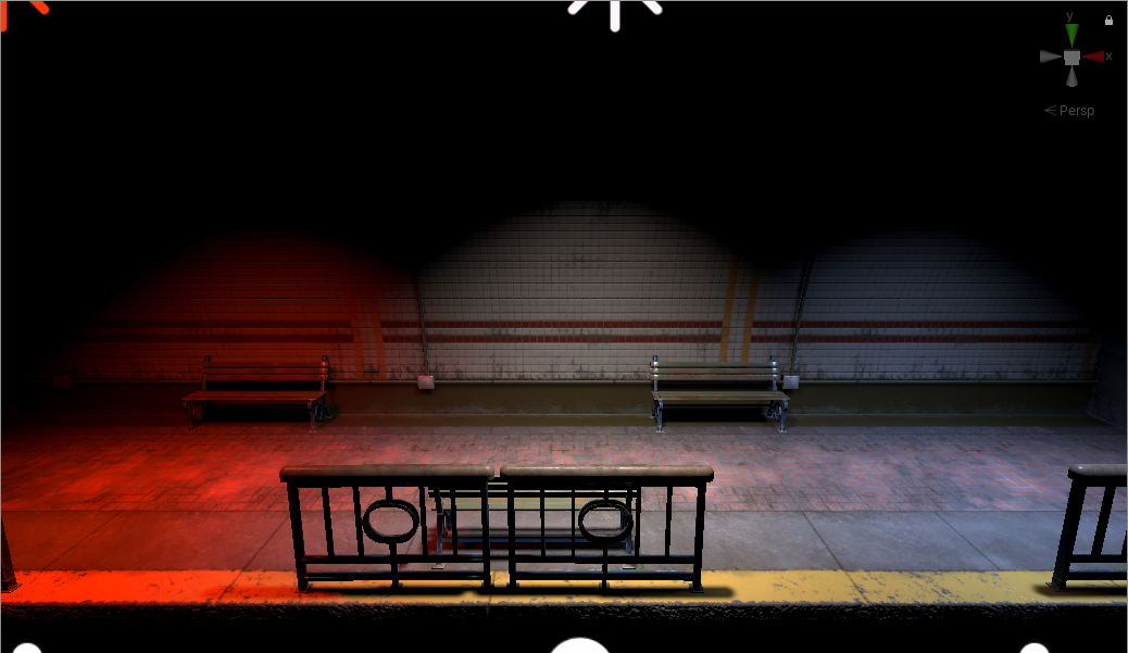 Figure 04: Left light is set to 1000K, Middle is set to 6500K, and Right is set to 20000K