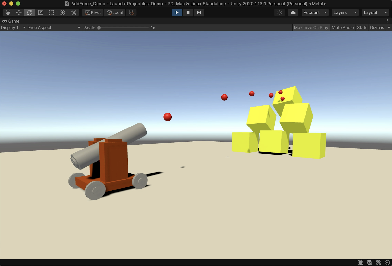 Using C# to launch projectiles