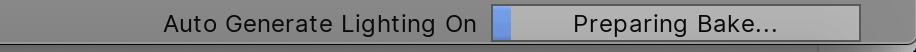 Figure 04: Progress bar showing the current state of Unity’s precompute.