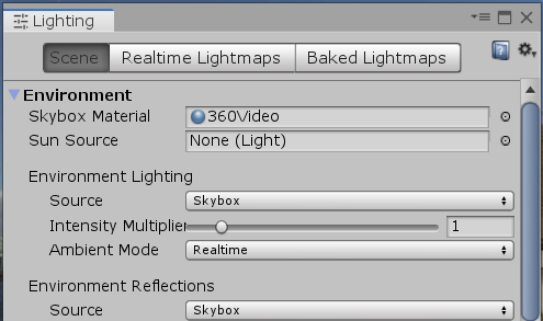 Figure 14: Setting the Skybox Material
