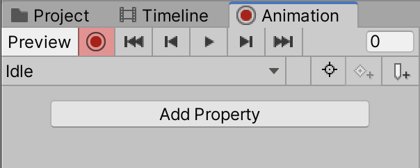 Figure 05: Recording mode is enabled, indicated by the red tint over the record button.