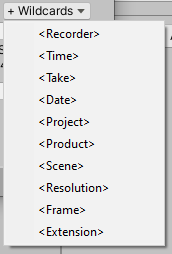 Figure 07: Wildcards make it easier to give your videos meaningful filenames.