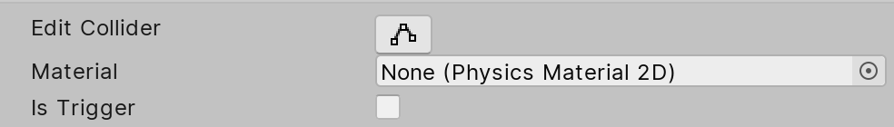 Figure 04: Material and Is Trigger properties
