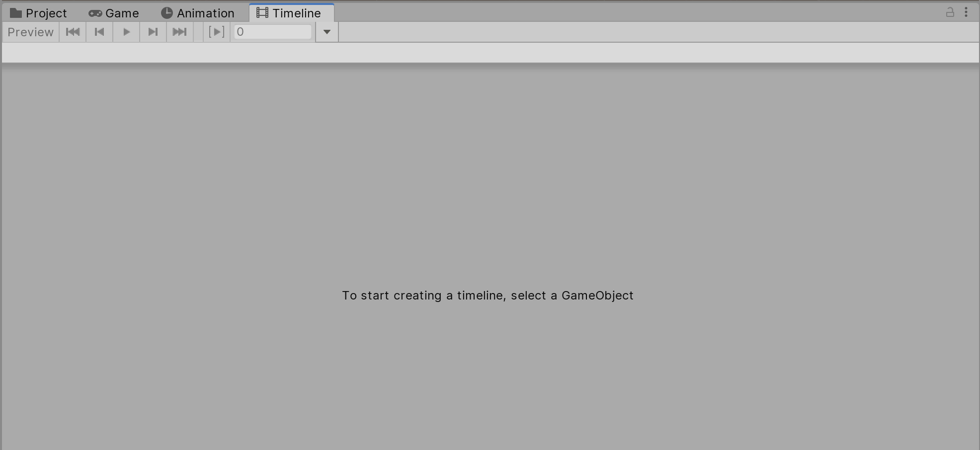 Figure 01: Timeline window