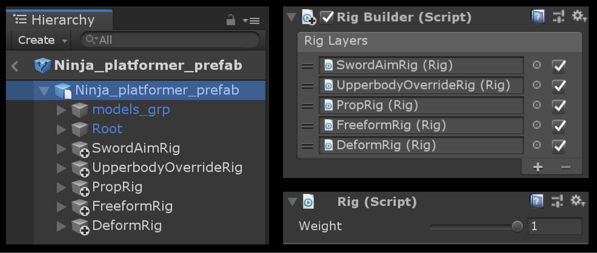 Figure 03: Rig Builder component