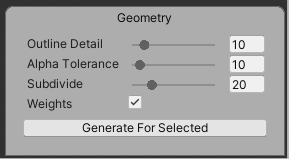 Figure 13: With one click, Auto Geometry creates your Mesh, binds it to the skeleton, and automatically sets vertex weights according to proximity to the bone.
