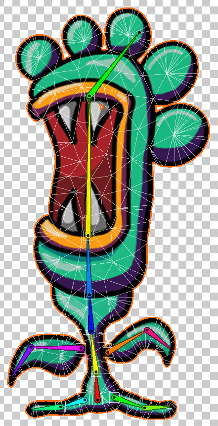 Figure 12: The Character Sprite’s final rig