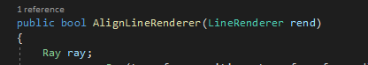 Figure 24: public bool AlignLineRenderer