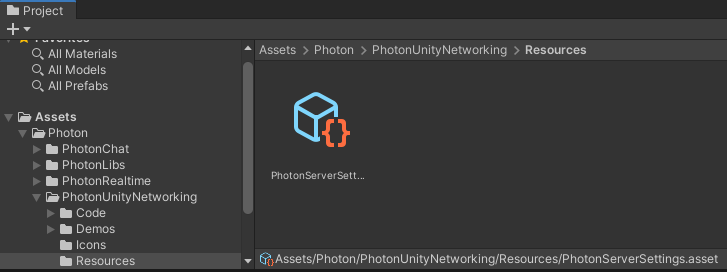 Figure 04: The PhotonServerSettings Asset