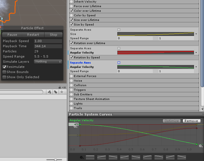 Figure 04: Optimizing smoke particle curves