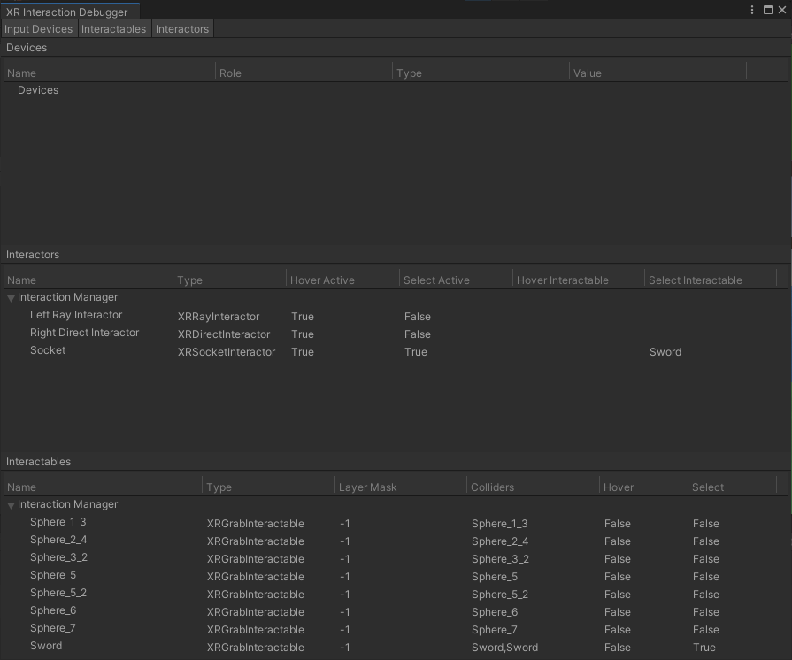 Figure 04: The Interaction Debugger, with all sections active.