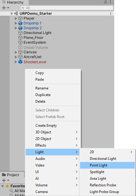 Figure 07: Adding a Point Light to the Scene