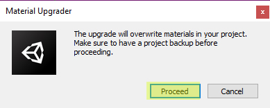 Figure 20: When you hit proceed, it will convert the Materials.