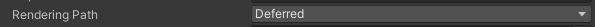 Alt text: Post-process Layer’s Camera set to the Deferred Rendering Path.