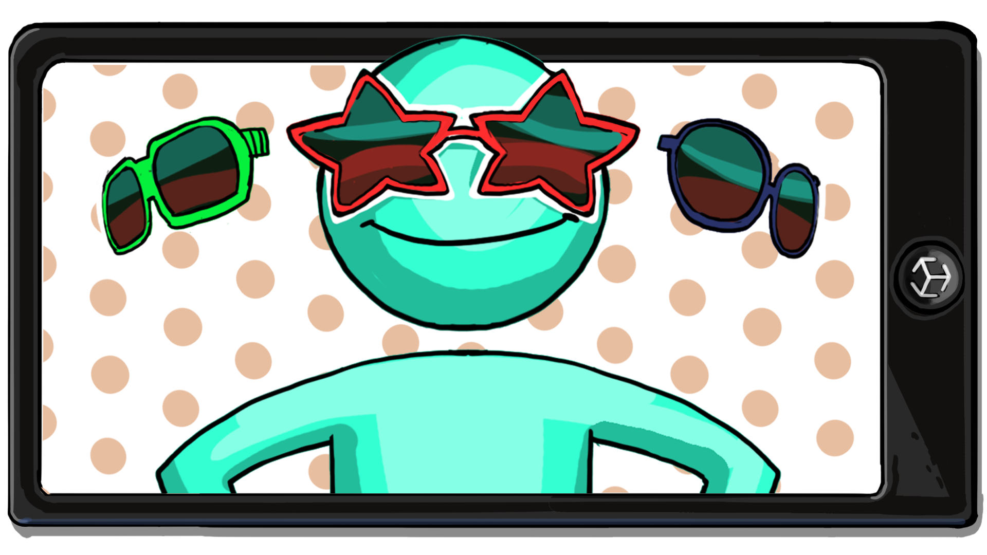 Build a new scene with glasses