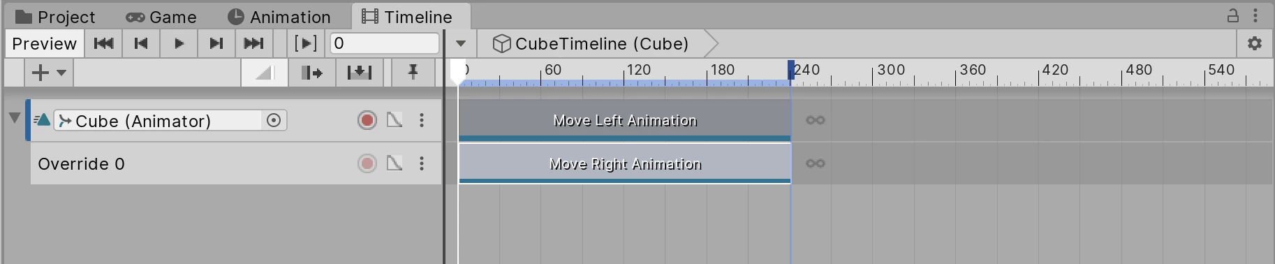Figure 05: Override tracks