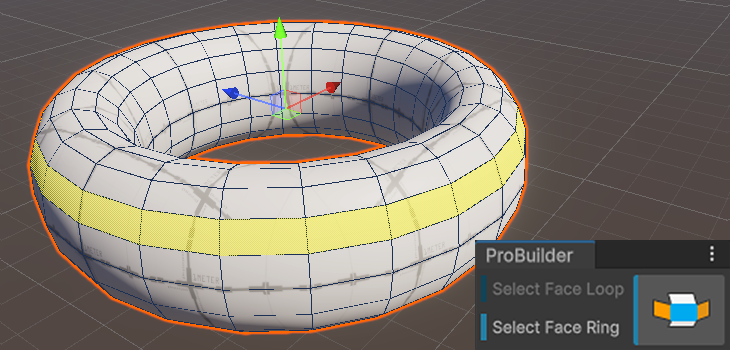 Face Ring tool to select all perimeter faces horizontally