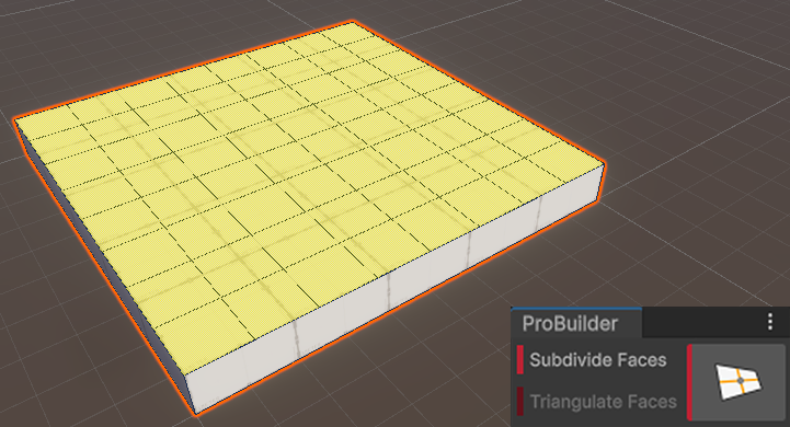 Subdivide Faces tool to evenly divide selected faces at the face level