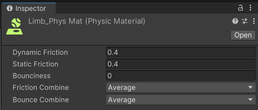 Figure 07: Physics Materials are helpful in overriding the behavior of Colliders in Unity.