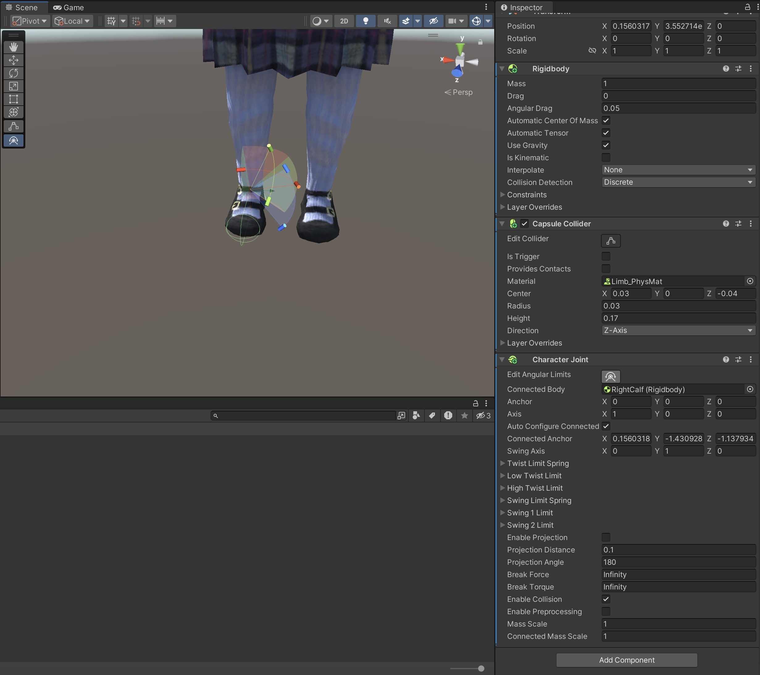Figure 09: The Editing Angular Joints Gizmo.