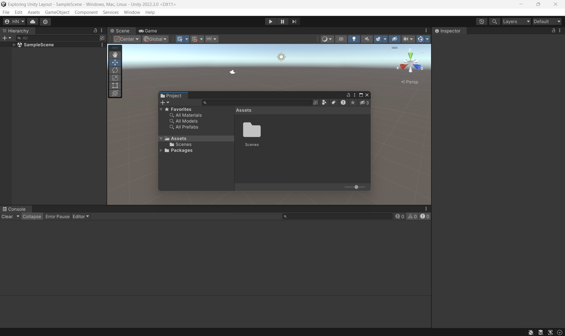 Figure 02: Windows can be docked anywhere in the Editor or left free-floating