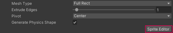 Figure 04: If you open the Sprite Editor before applying changes, Unity will ask you to apply or revert changes.
