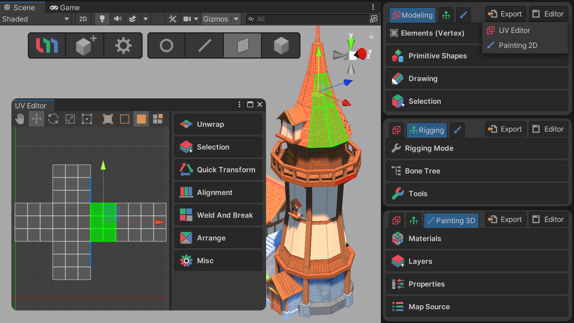 Interface of UModeler X