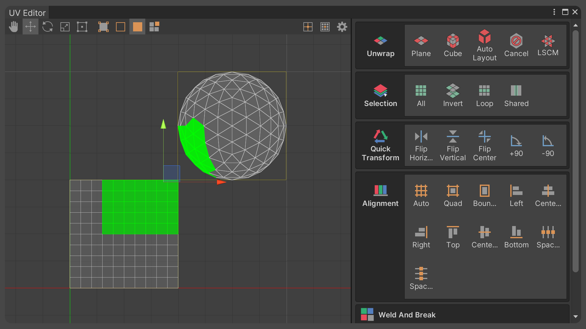 Use the UV Editor to unwrap UVs