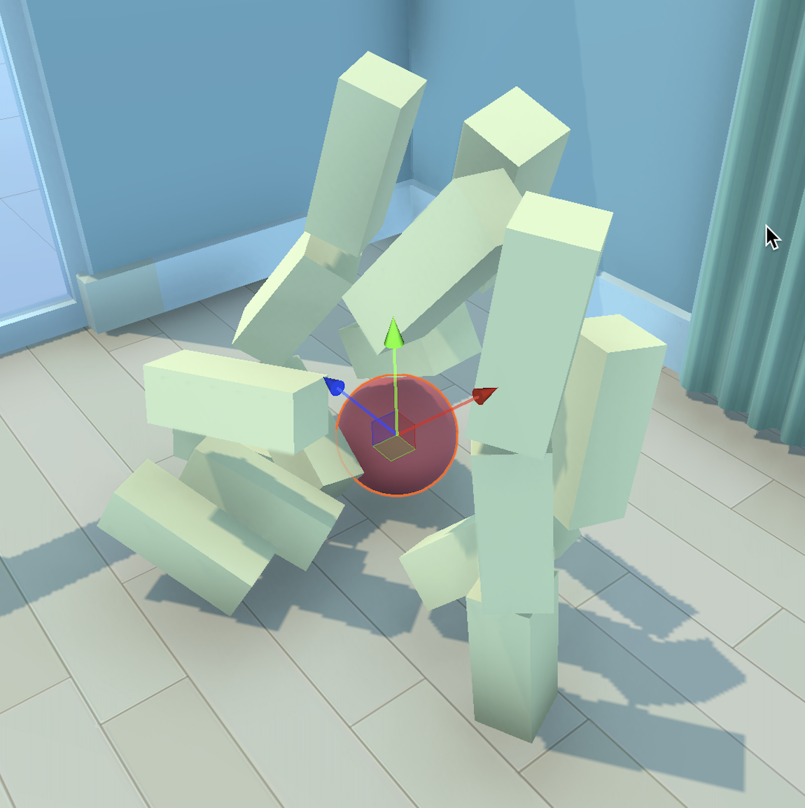 Make a tower of prefab blocks