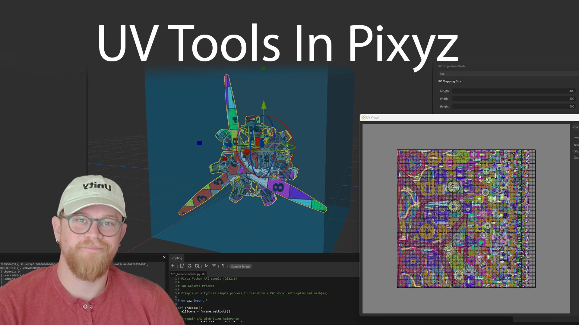 UV Unwrapping and Mapping in Pixyz Studio