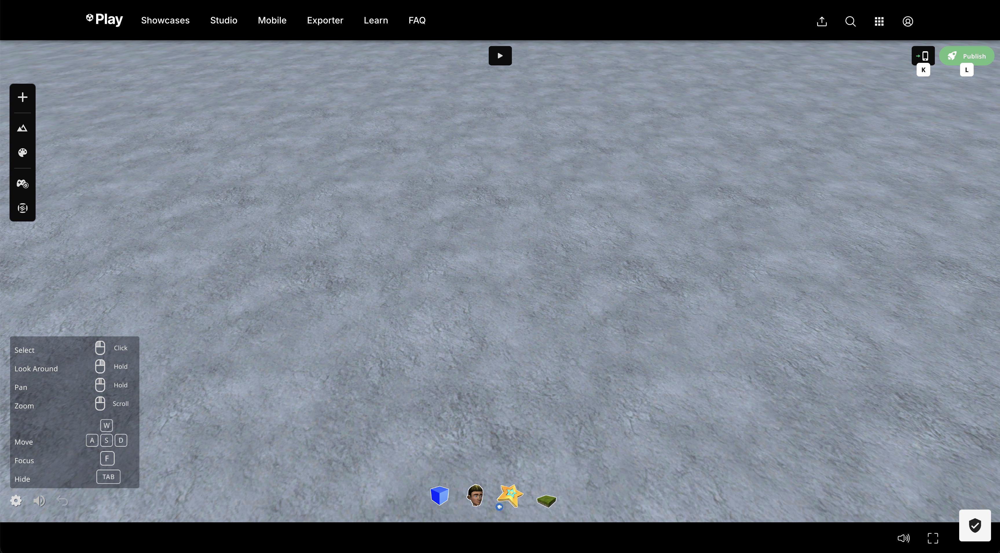 A blank canvas! The world is your oyster!!!