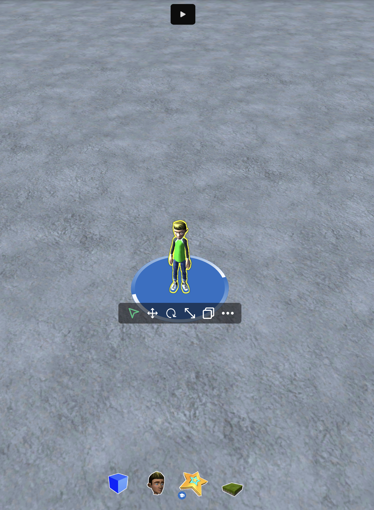 Left-click and drag from the character logo and into the game! Doing so will spawn this character model!