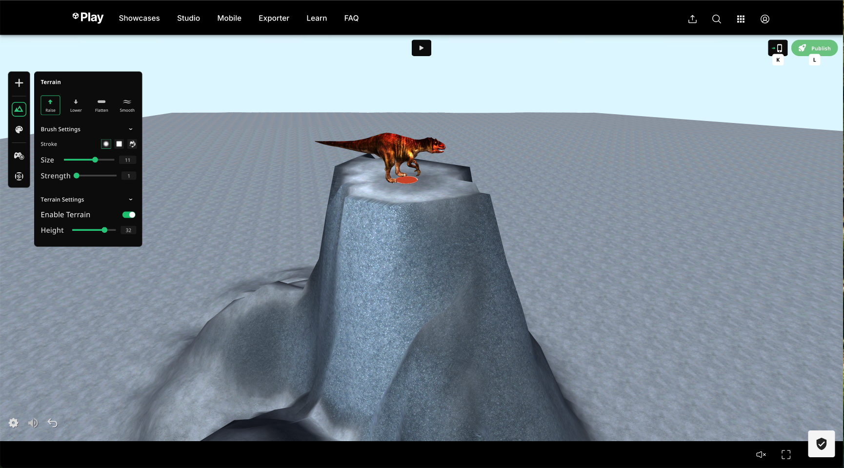 How did the dinosaur get to the top of the mountain? A mystery for the ages...