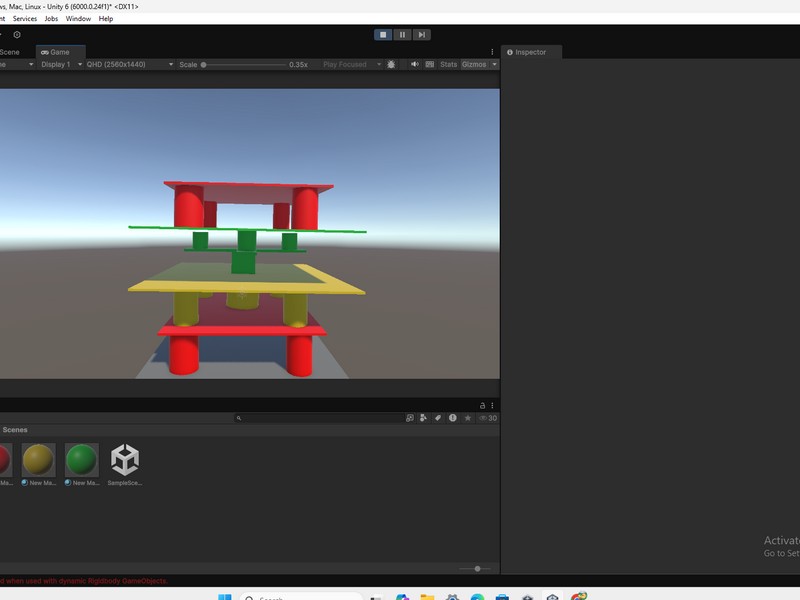 My very poorly structured building but it balances